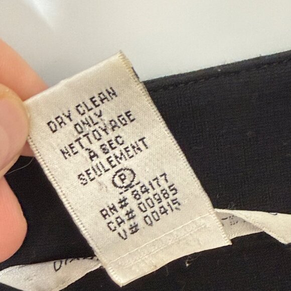 Diane von Furstenberg DVF Black Indy Dress Long Sleeve Bodycon V-Neck Jersey 0 - Picture 5 of 7